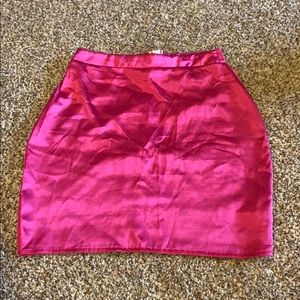 PrettyLittleThing pink skirt